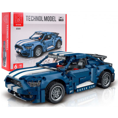 Stavebnica Sports Car Blue na diaľkové ovládanie 952 ks.